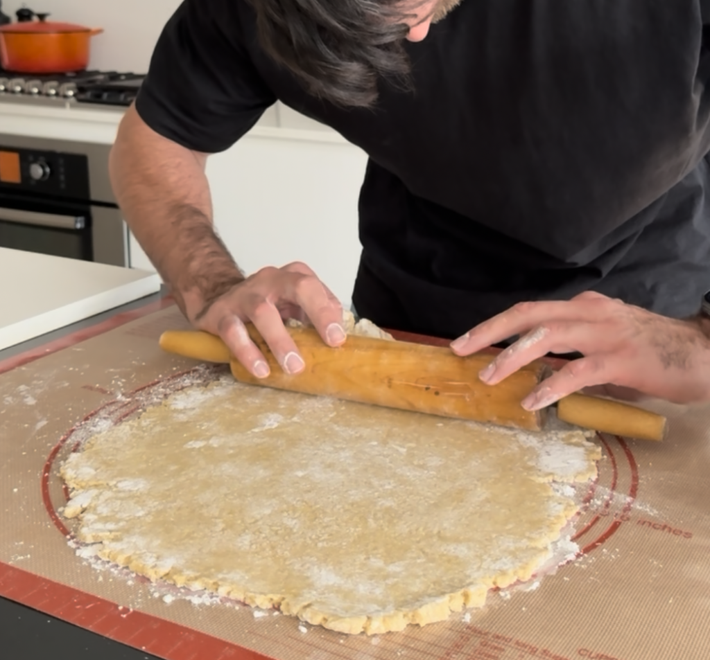 rolling high protein pie crust