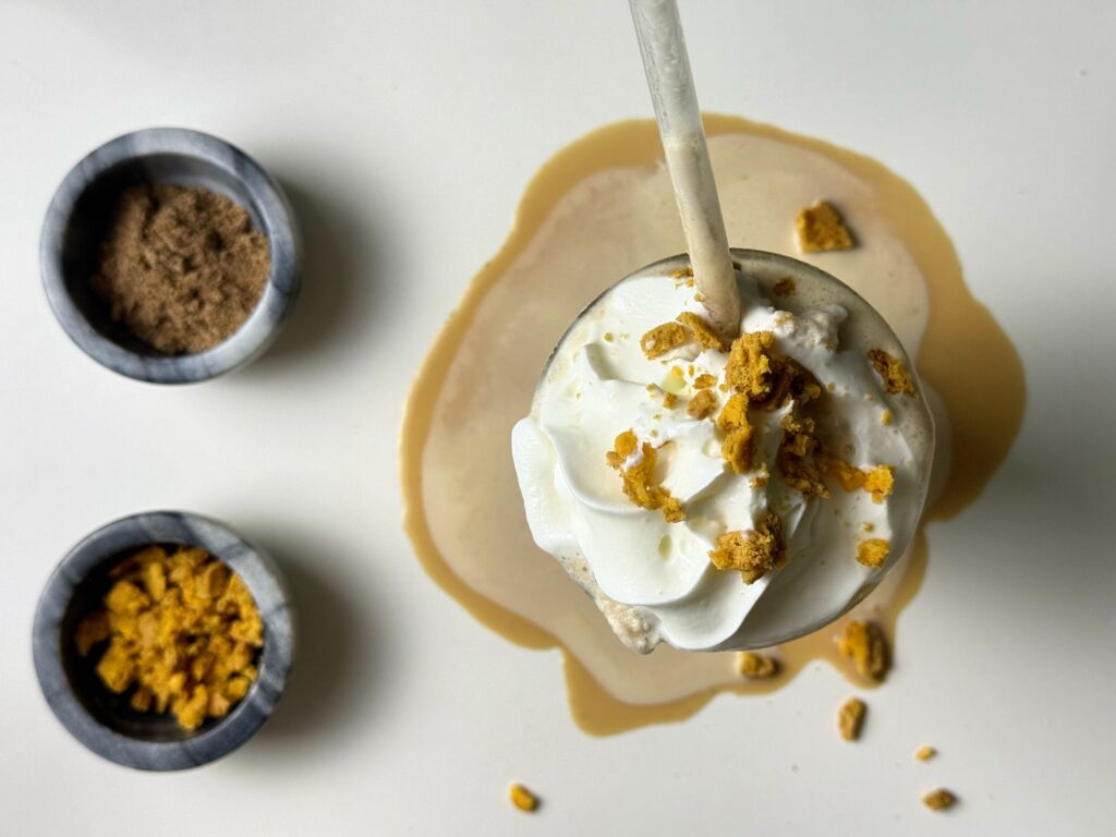 Pumpkin Spice Protein Frappé (High-Protein Recipe)