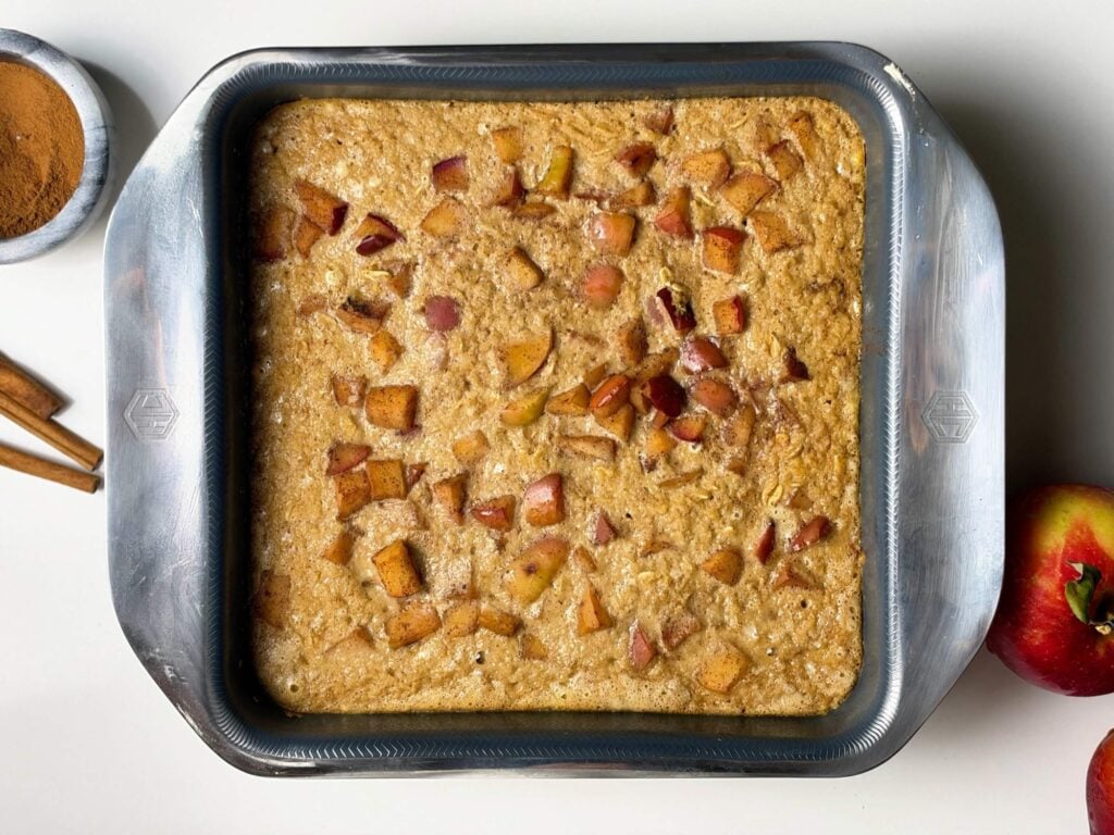 High-Protein Apple Pie Baked Oatmeal