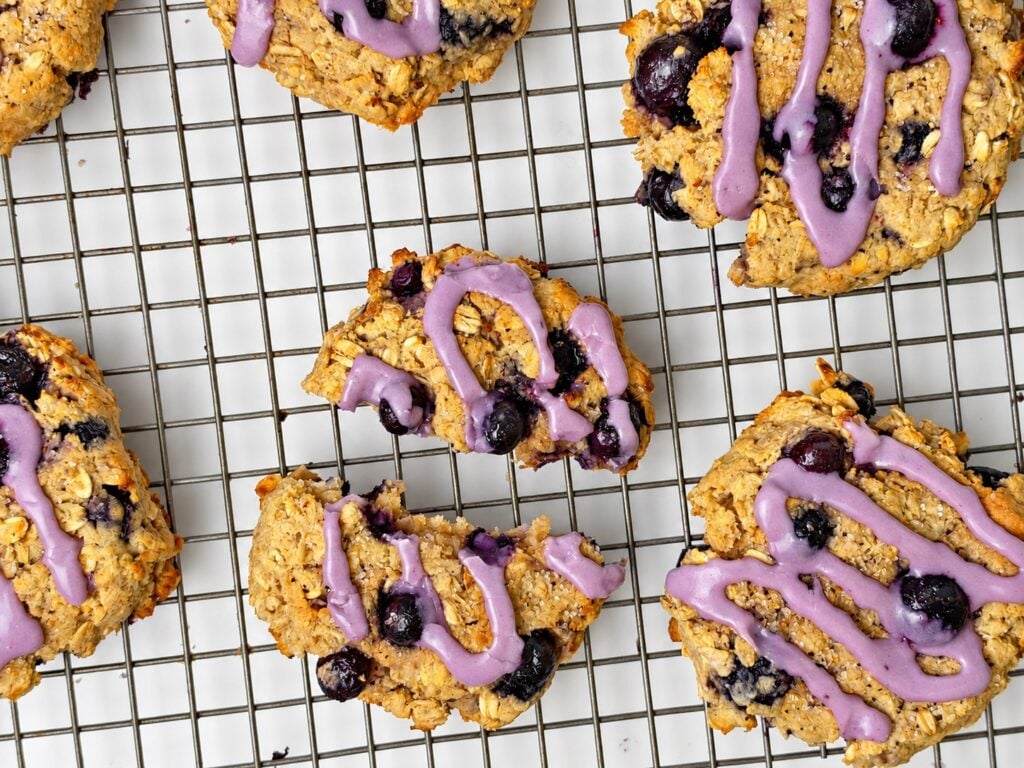 High-Protein Blueberry Breakfast Cookies