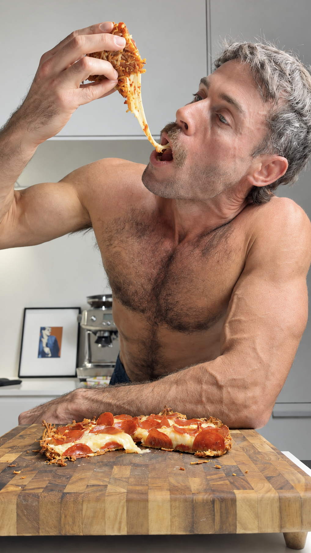 String Pull on pizza