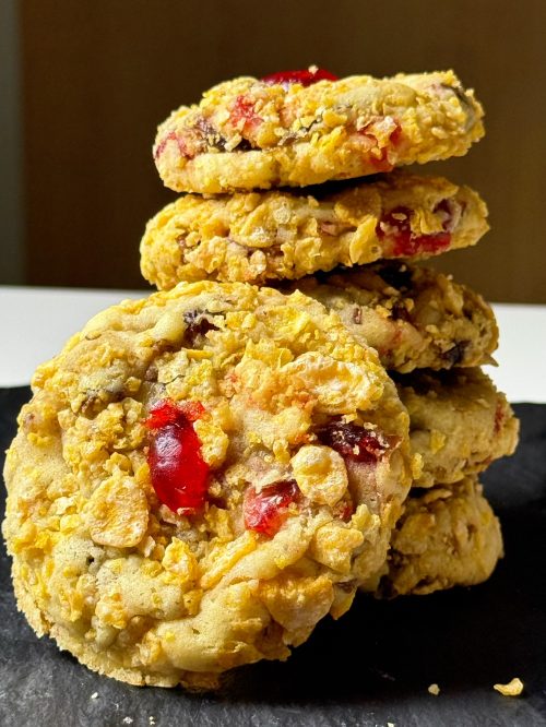 Stack of vintage Cherry Winks cookies
