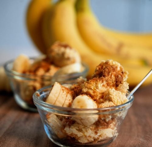 banana cream fluffy yogurt