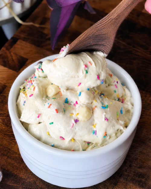 birthday cake protein batter