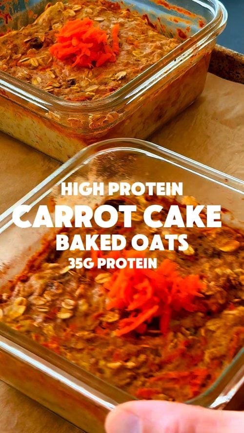 Carrot Cake Baked Oats Finished