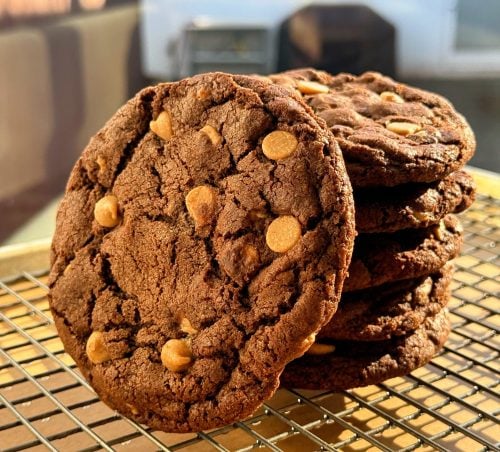 Chocolate Peanut Butter Chip Chewy Cookie