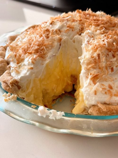 Coconut and Banana Cream Pie