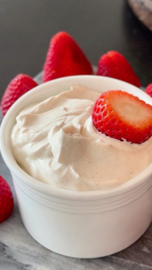 Creamy Yogurt Fruit Dip Texture