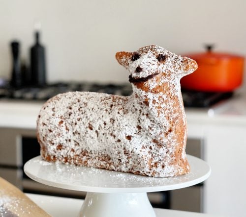 easter high protein lamb cake