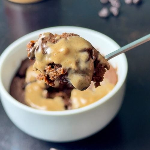 finished scoop of the brownie