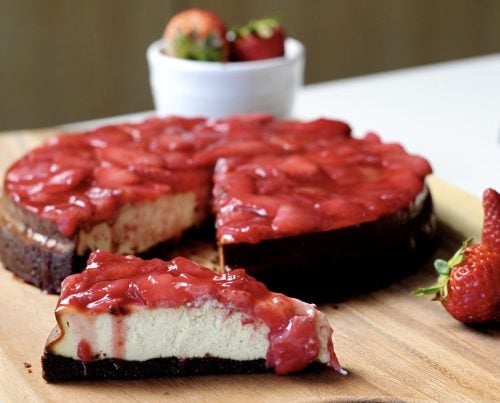 Finished Strawberry Cheesecake Hero Shot