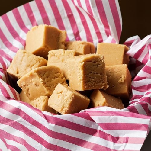fudge in a basket