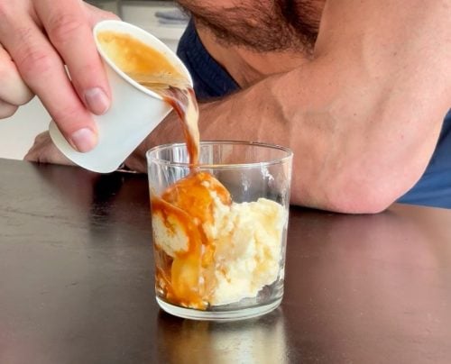 healthy affogato
