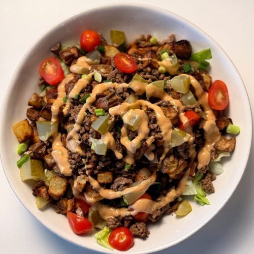 Potato Burger Bowl Finished