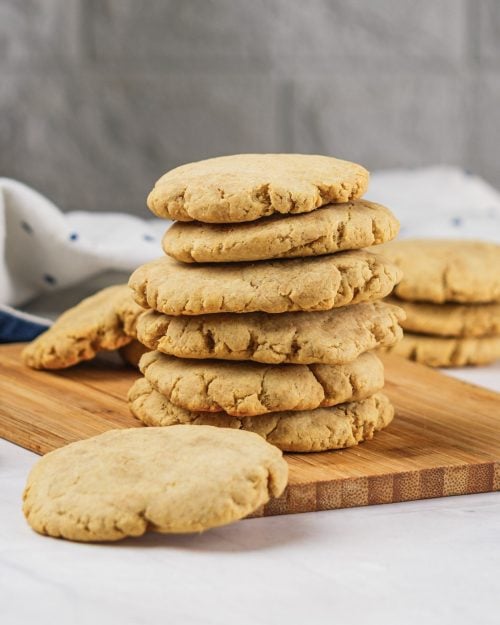 Cornbread Cookies on Cutting Board