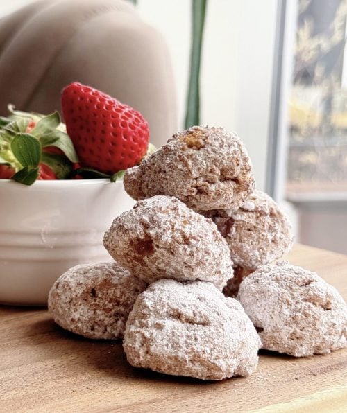 Strawberry Yogurt Donut Holes