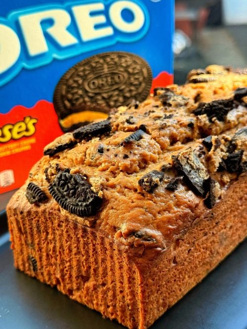 Oreo Protein Loaf Cake