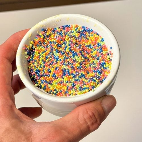viral dot cake finished