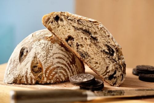 zero sugar oreo sourdough plated